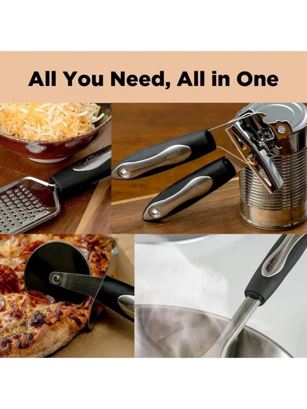 25-Piece Stainless Steel Kitchen Utensil Set | Non-Stick Cooking Tools